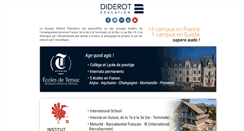 Desktop Screenshot of diderot-education.com