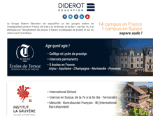Tablet Screenshot of diderot-education.com